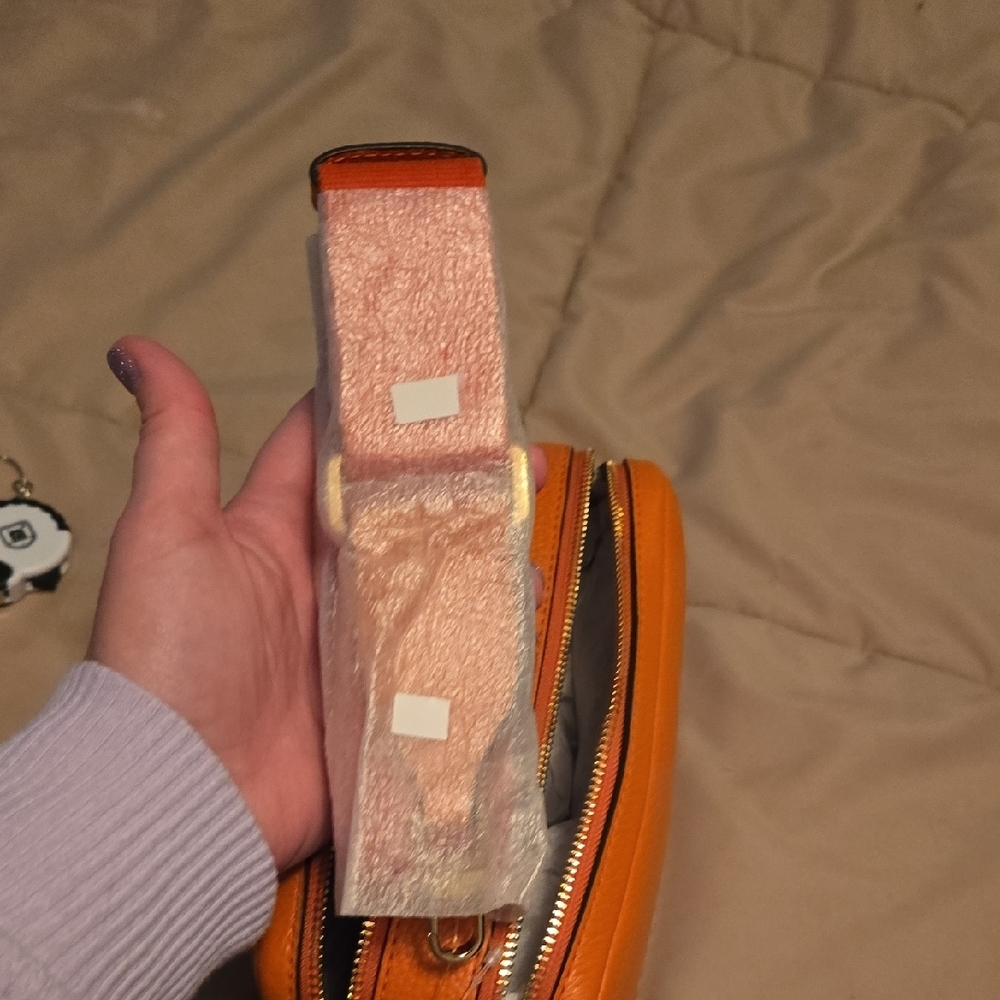 NWT Michael Kors Vibrant Orange Crossbody - Picture 8 of 11